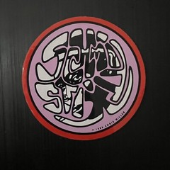Vintage 1980’s Schmitt Stix Skateboards Chris Miller￼ Pink & Red Circle Sticker