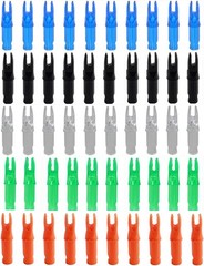 Eco-Friendly Multi-Color Archery Nocks – 50 Durable Inserts for All Seasons