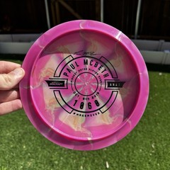 Discraft Paul McBeth Anax 1060 Oct. 8th 2019 Pink White Disc Golf Disc