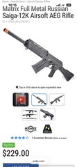 Airsoft SAIGA 12k Aeg Brand New In Box ‼️Discounted‼️