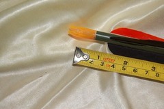 Sprandel’s Vintage Archery Cedar Arrows 50# -12 Arrows 3 Fletch 5″ Spiral Parab