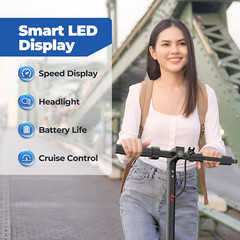 Electric Scooter, 8.5″ /10“Tire, 16/19/22Mph Top Speed, 12/22/28 Miles Long Rang