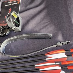 Pandarus Compound Bow Set Archery Kit w/ 12 Arrows Right Handed Pro