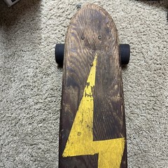 30 Inch Long Wooden Skateboard. with BAHNE TRUCKS AND CADILLAC Dk 51 Wheels
