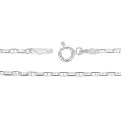 Sterling Silver 925 Anchor Chain Necklace 1.9mm Wide 60cm