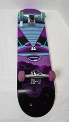 ​Tony Hawk Signature Series UFO Metallic Skateboard 31 In Complete Beginner VG