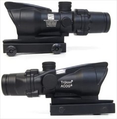 Trijicon type ACOG TA31B scope replica x4 RED reticle light emitting model