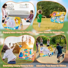 Giant 3-in-1 Bean Bag Toss Game for , Toys Soccer Goal Board, Dartboard with …
