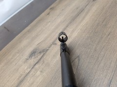 VINTAGE .177 CAL PELLET RIFLE BREAK BARREL UNMARKED, SHOOTS NICELY