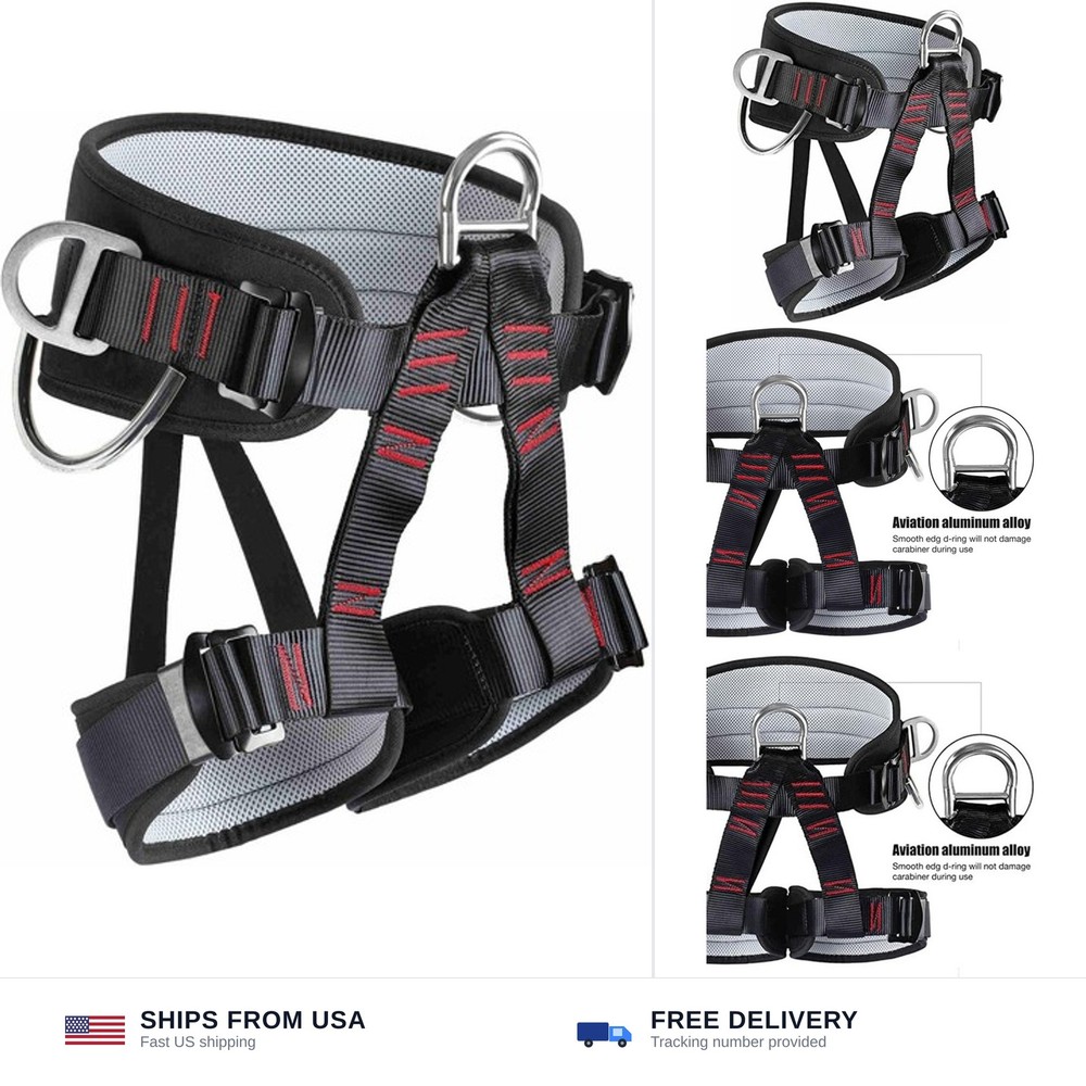 Thicken Professional Safety Belt with Magnesium Alloy Connection Ring – Tree …