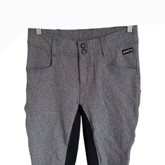Kerrits Griptek II Full Seat Riding Breeches Grey Black Heathered Medium Pants