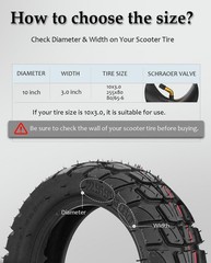 10×3/255×80(80/65-6) Scooter Inner Tube Fit for Varla Eagle One/Nanrobot D4+ …