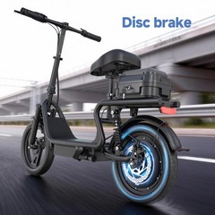 AOVOPRO Electric Scooter with Seat ESBSPRO, Commuter Foldable, 500W 22.5Ah 22mph