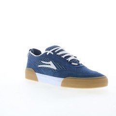 Lakai Payload Mens Blue Suede Lace Up Skate Inspired Sneakers Shoes
