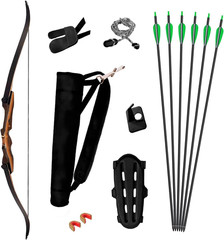 Samick Sage Takedown Recurve Bow and Arrow Set – 62 Inch Complete Ready-To-Use L