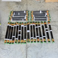 300-Pcs Archery Arrows 29” x 1/4” Field Point Mixed Bulk Lot