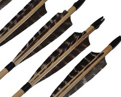50pcs Turkey Feather Fletching 4» / 5» Right Wing Arrow Feathers Vanes for …