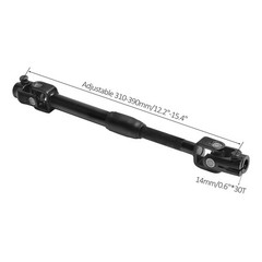 Adjustable 310-640mm 12″-25″ Steering Shaft Kit 14mm 30T Go Kart Scooter Buggy