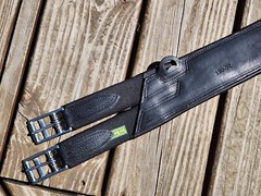 Devoucoux Black/Black Padded Anatomic English Jumper Girth – 52″/130cm – NWT!