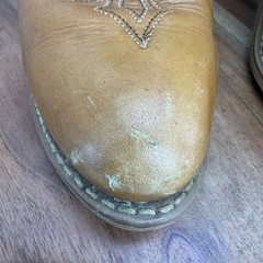 Dingo Women’s 5.5M Tan Leather Western Cowboy Boots Classic Country Style