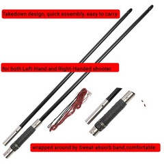 65″ English Traditional Longbow Set 60/65/70lbs Archery Takedown Bow Hunting US
