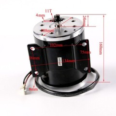 800W 36V Brush Motor Kit Controller For E-Bike Scooter Razor MX350 MX500 E300