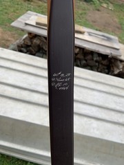 Excellent MARTIN ML 10 Long Bow Custom wrapped Handle 60# at 28″ length 68″
