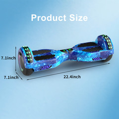 Hoverboard Electric for Kids Bluetooth Self-Balancing Scooter LED Light UL 2272