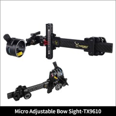 Archery Bow 1-Pin Sight 4/6/8x Lens Compound Bow Adjustable Shooting Hunting