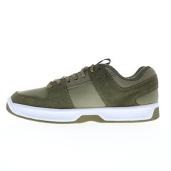 DC Lynx Zero ADYS100615-ARO Mens Green Suede Skate Inspired Sneakers Shoes