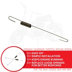 Straight Governor Throttle Return Spring for the Baja & Hensim 80cc Mini Bike