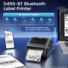 4×6 Thermal Shipping Label Printer Bluetooth Wireless for eBay Amazon UPS USPS