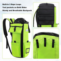 Arborist Rope Storage Bag Tree Climbing Rock Rope Bucket Backpack Rope Storage B