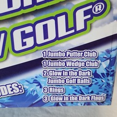 Wham-O Glow In The Dark Jumbo Snow Golf Set Winter Game Kids