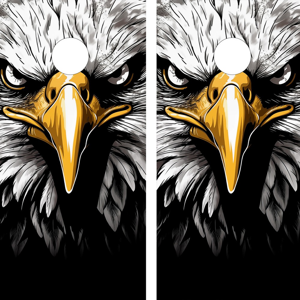WATERPROOF Cornhole Wraps / Bald Eagle