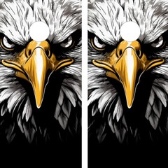 WATERPROOF Cornhole Wraps / Bald Eagle