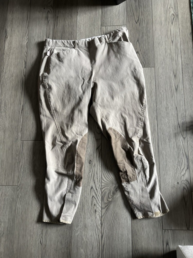 Tailored Sportsman English Riding Side Zip Breeches 34L 34 Long Style 1961