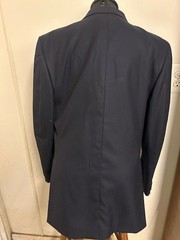 GRAND PRIX Hunt COAT *Men’s Size 44R* *Made in Canada NAVY Herringbone VGC WOOL