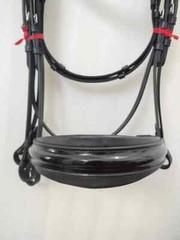 Shimmer Patent Dressage Leather Bridle Brow-band Leather Softy Padding Free Ship