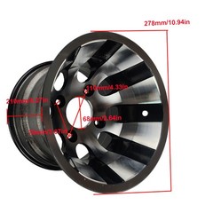 10 inch alloy wheel front 22X10-10 or rear 23×7-10 for Kart ATV off-road vehicle