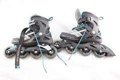 Macroblade 84W Inline Roller Skates Black/Blue Cyan US 7.5 Women UK 5.5 EU 38.5
