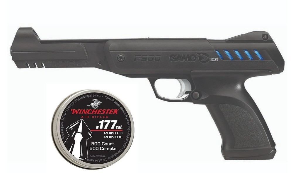 Gamo P-900 .177 Caliber Break Barrel Pellet Air Pistol with 500 Pellets