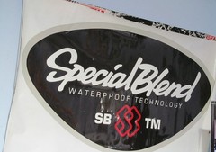 Special Blend Snoboarding Vinyl Banner Used 25×47″