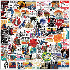 122 Pcs Jiu Jitsu Stickers Pack for Water Bottles, Laptops, Phones, and Decor