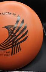 VERY RARE 1983 Ben-Wal Kitty Hawk Soft Touch 1 stamp Orange Disc Golf 174g