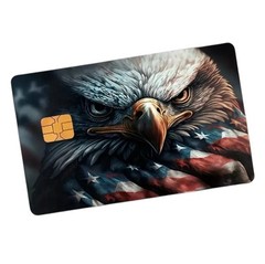Eagle USA FLAG Patriotic Credit Debit Card Skin Cover Sticker 1PC