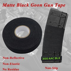 Gun Grip Tape, 1 Inch x 27.34 Yards Black Goon Tape, Water-Resistant Tactical Ta
