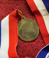 Amateur Athletic Union United States Medal Sport for All & Lanyard Gold Tone M09
