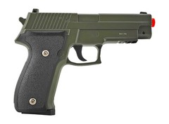 Black G26 Full Metal Airsoft Gun Spring Powered 320 Fps 6mm Bbs Large Size