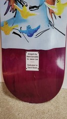 Jason Lee Prime Wood David Bowie Tribute Deck Krooked Mark Gonzales + STICKER